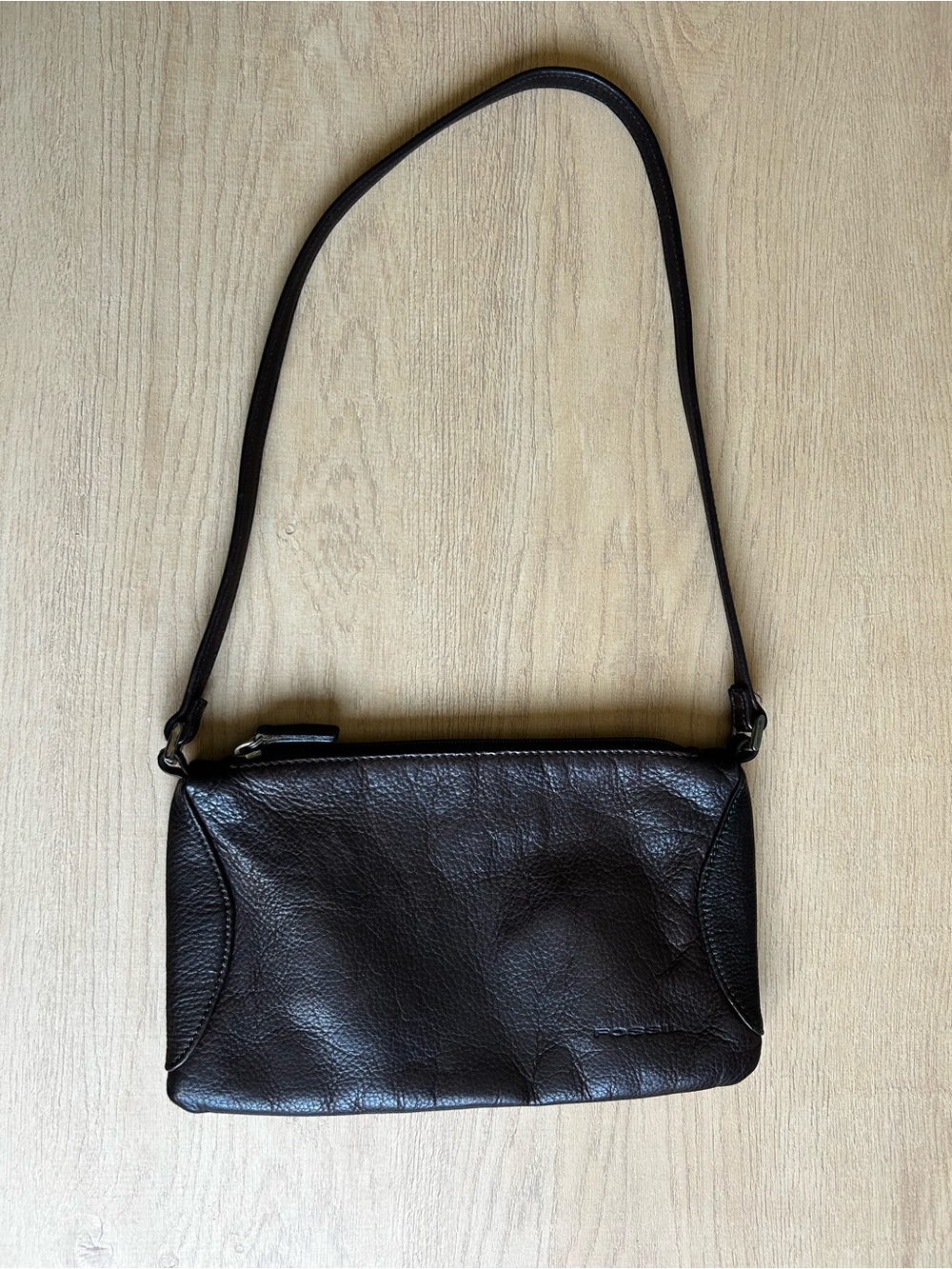 Fossil Dark Brown Leather Shoulder Crossbody